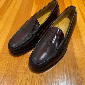 Classic Burgundy Leather Loafers